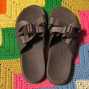 Chaco grey-purple Slide Sandals